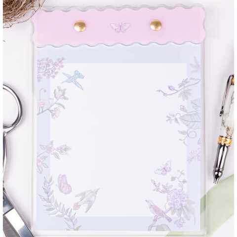 Small Notepad- Bird and Flower