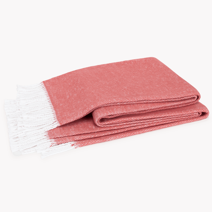 Pezzo Throw 50 x 70 - Deep Coral