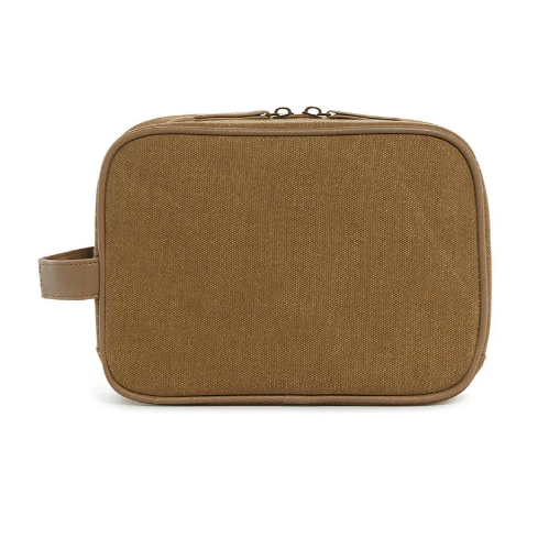 Men's Dopp Toiletry Bag - Coated Canvas Hay