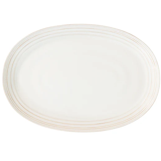 Bilbao 17" Platter - Whitewash