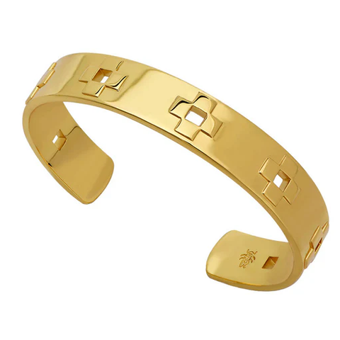 Wide Cross Bangle