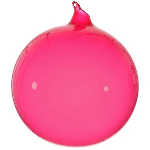 Jim Marvin Cherry Bubblegum Glass Ball Ornament