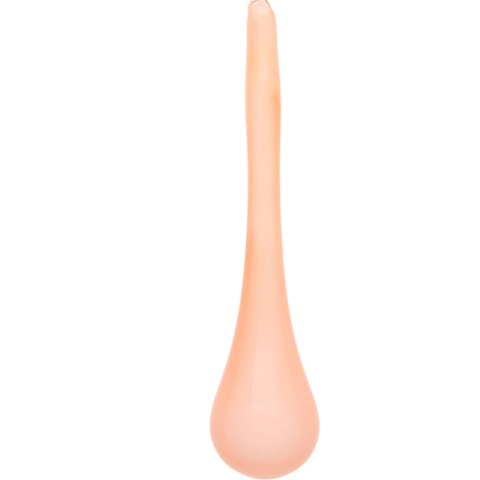 Jim Marvin Peach Teardrop Bubblegum Glass Ornament