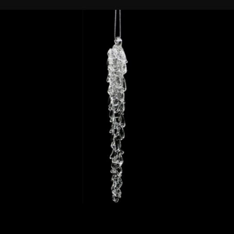 Spun Glass Icicles Set of 3