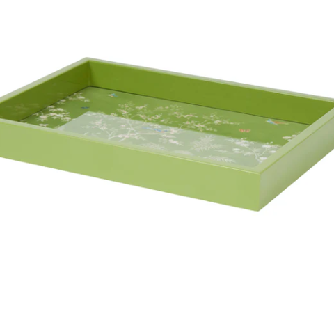 Green Small Chinoiserie Tray