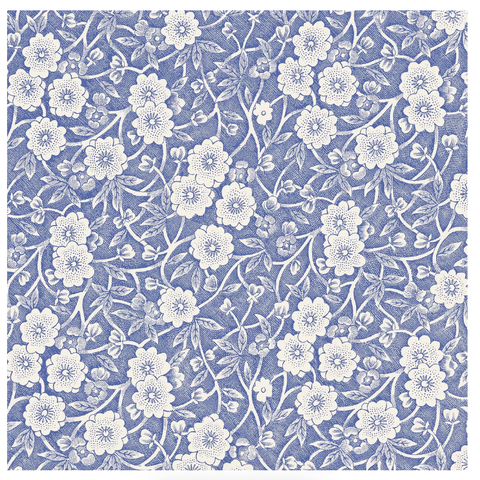 Blue Calico Cocktail Napkins- Pack of 20