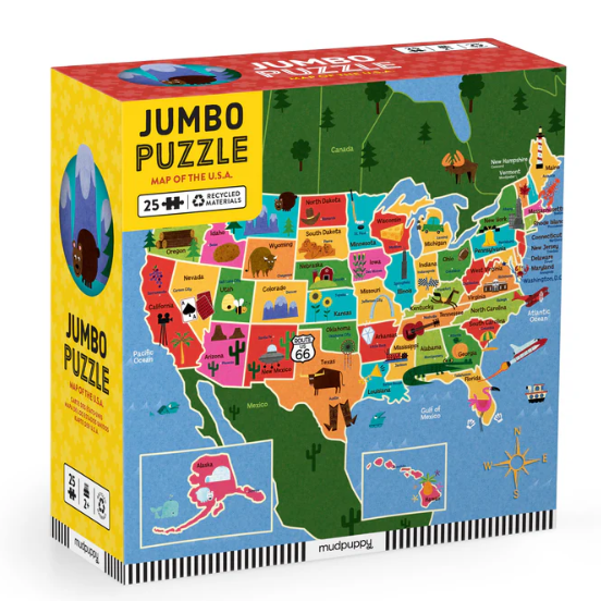 Map of the U.S.A. Jumbo Puzzle