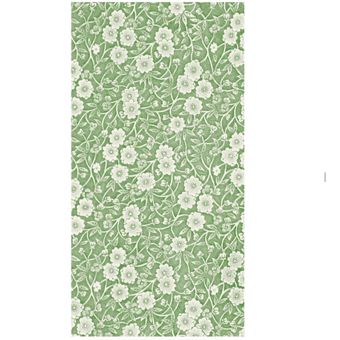 Green Calico Guest Napkins- Pack of 16