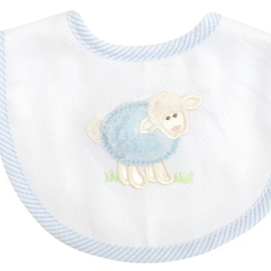 Blue Lamb Feeding Bib