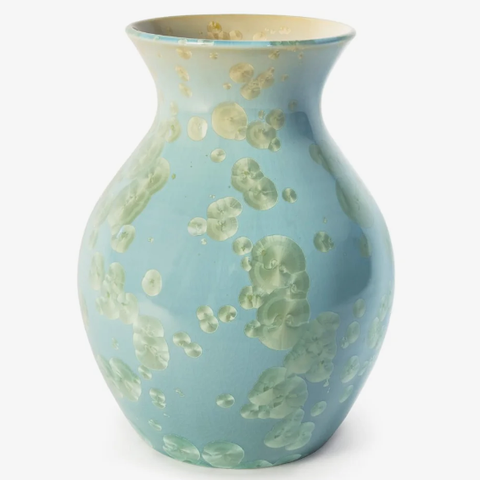 Curio Crystalline Medium Vase-Jade