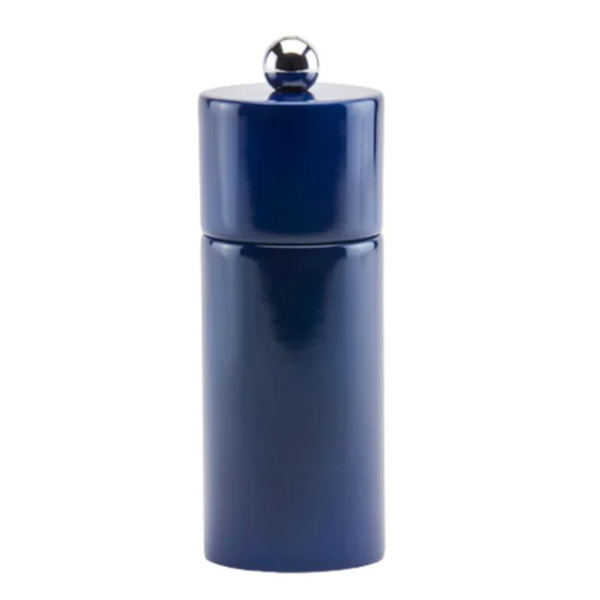 Navy Mini Pillar Salt or Pepper Mill