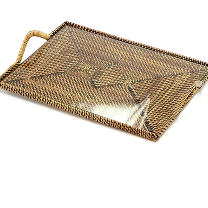 Rectangular Cheese Tray with Glass, Small