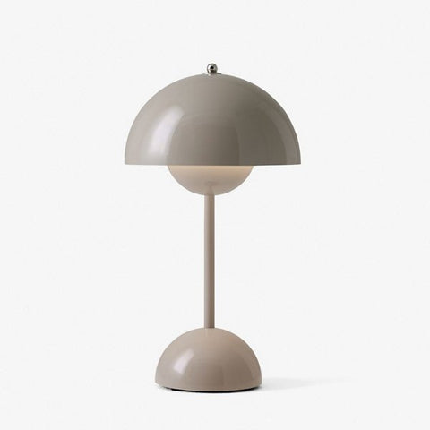 Flowerpot Portable Table Lamp Grey Beige