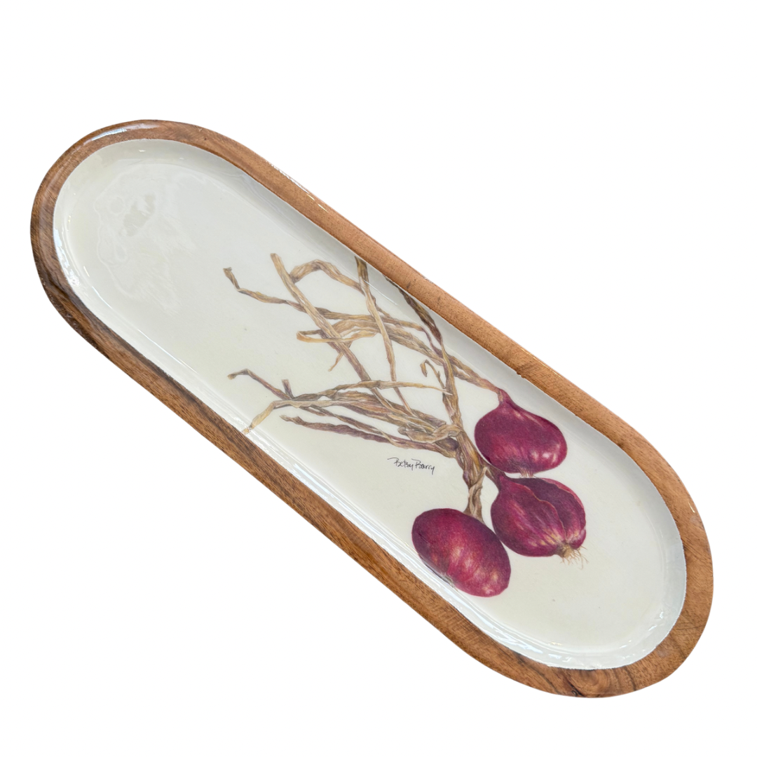 Onion Wooden Bread Tray