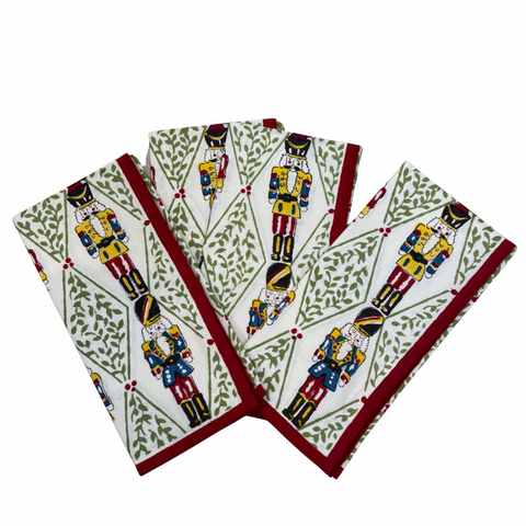 Holly Berry Nutcracker Napkin-Set of Four