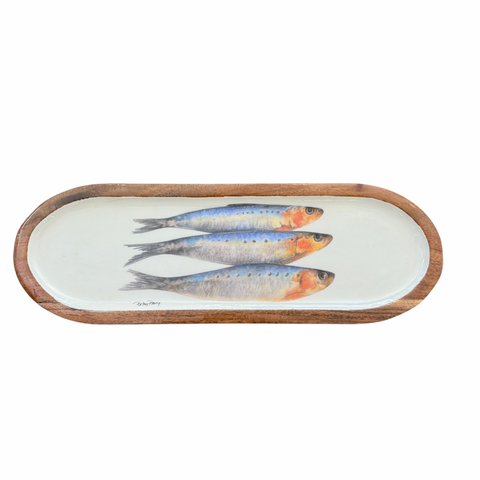 Sardine Wooden Bread Tray