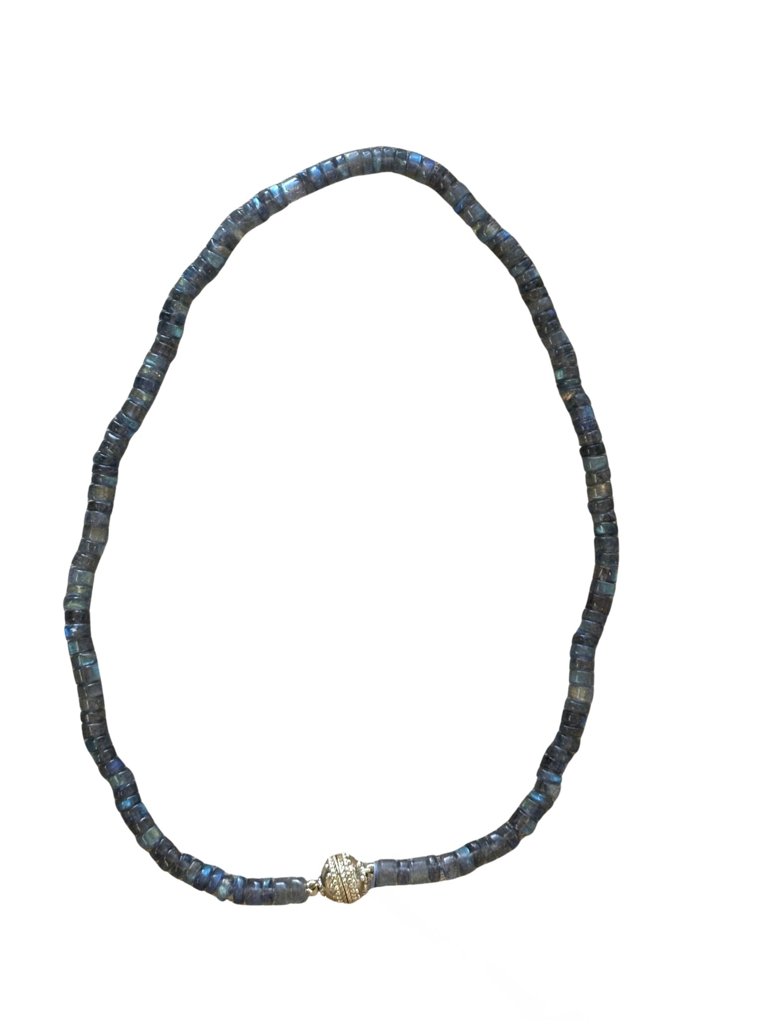 Labradorite Rondelle Mini Necklace