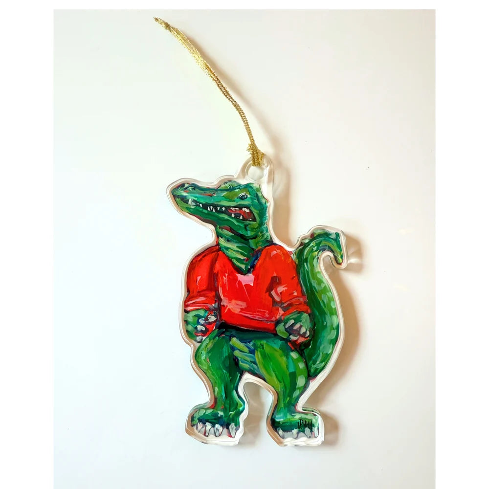Alligator Game Day Acrylic Ornament