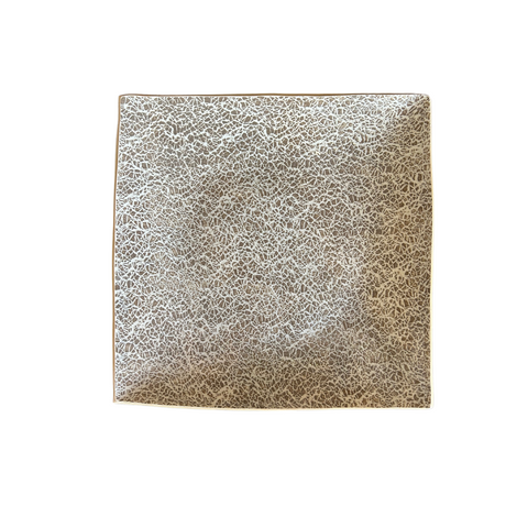 11" Square Tray Crackle Mocha