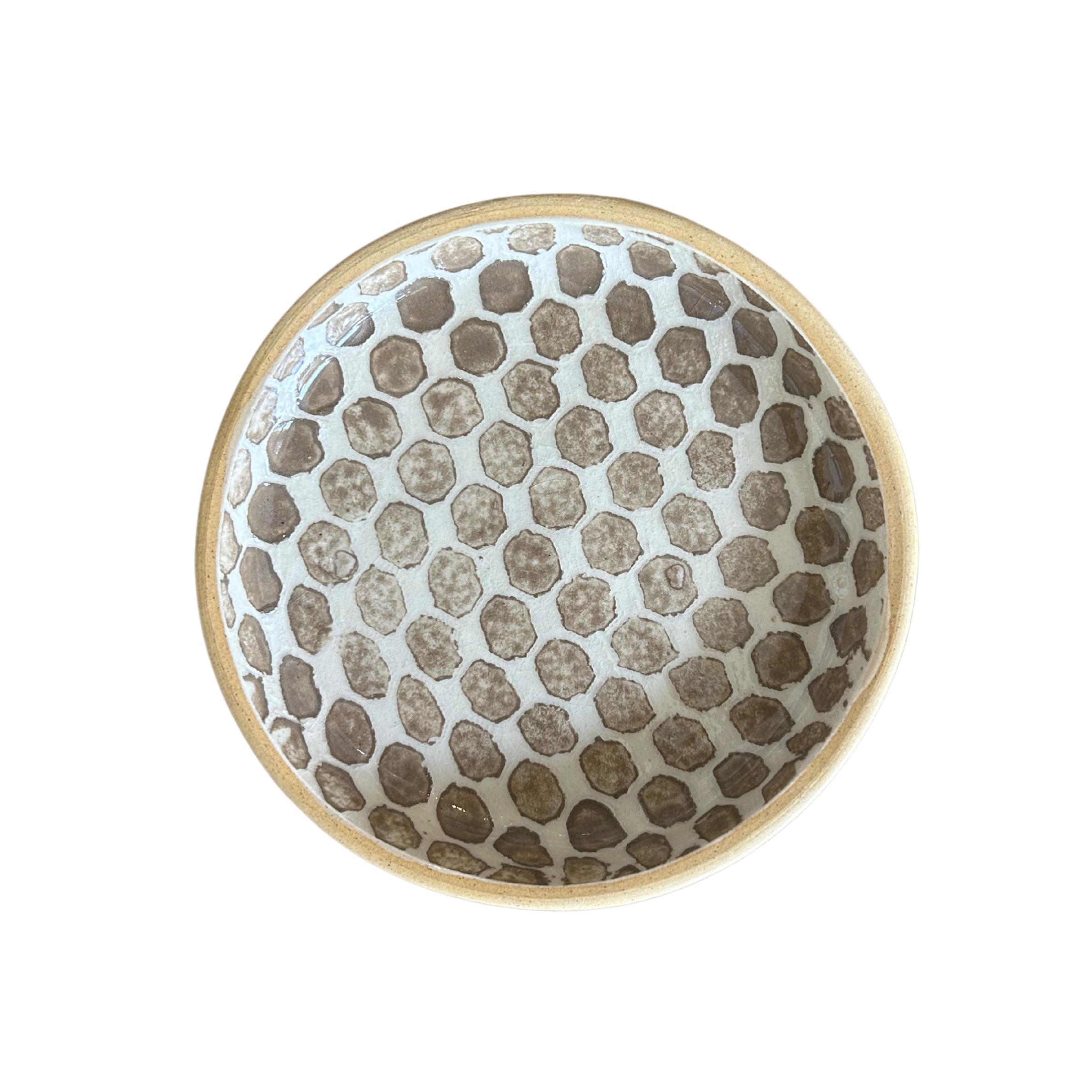 Mocha Dot Wine Coaster