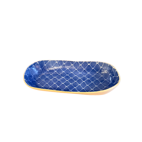 Small Canape - Arabesque Cobalt