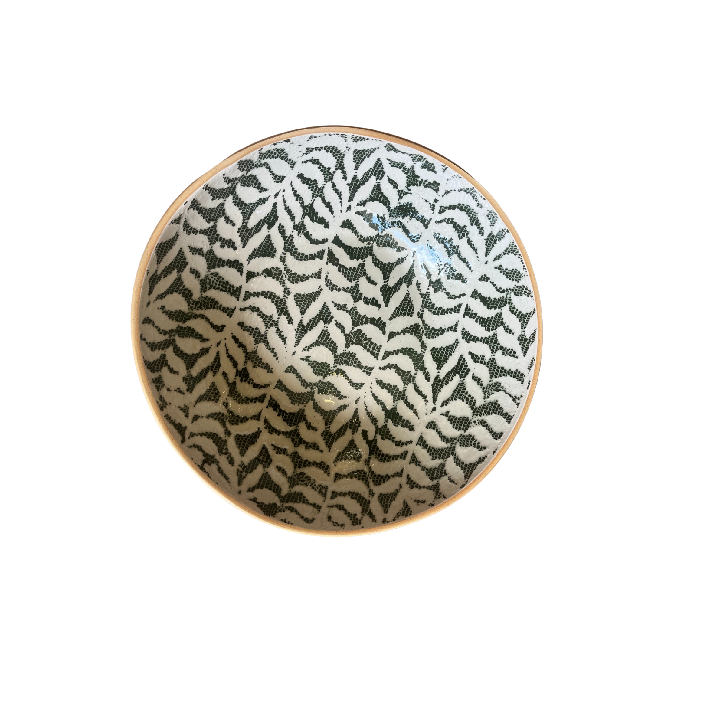Medium Serving Bowl Fern Pine
