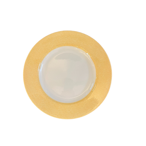 Vermicelli Dinner Plate- Yellow