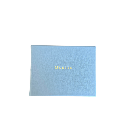Guest Book- State Blue Leather