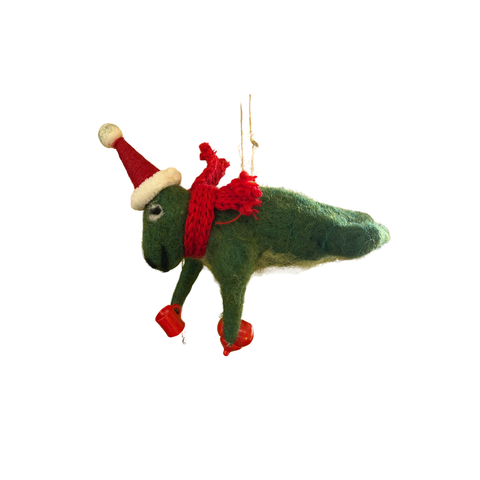 Chrismas T-Rex Ornament