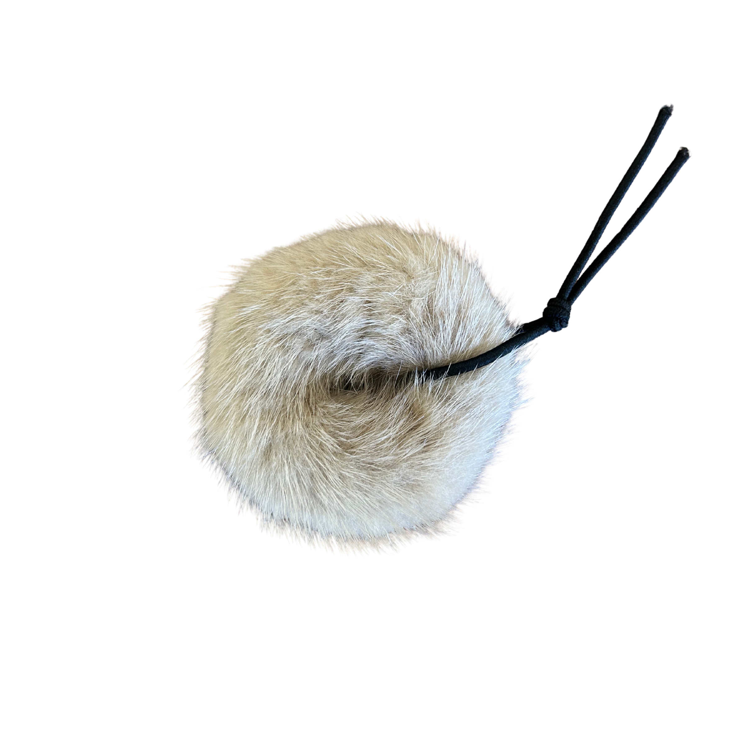 Mink Scrunchie - Light Brown