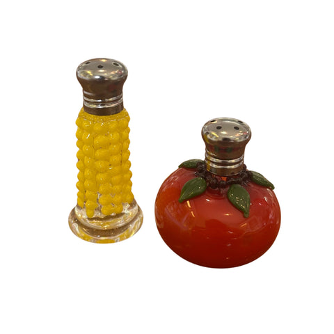 Garden Variety Salt and Pepper Shakers - Corn and Tomato