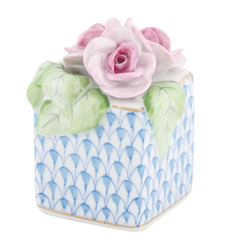 Roses In Vase- Blue