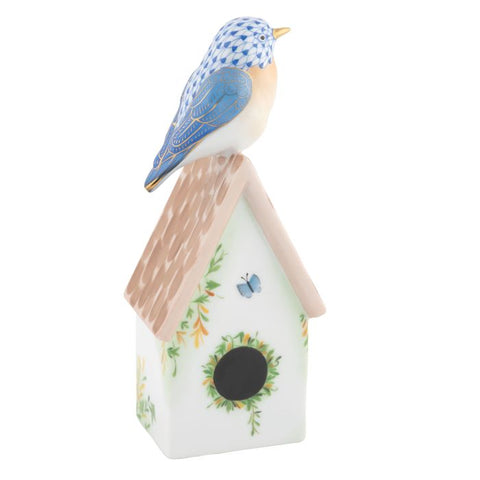 Eastern Bluebird On House