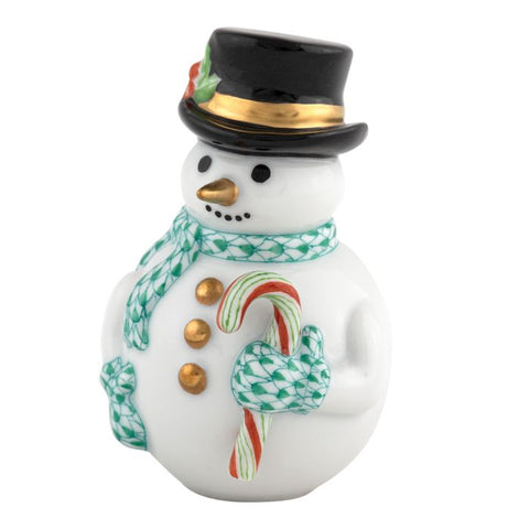 Candy Cane Snowman- Green