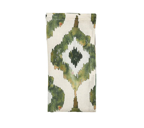Watercolor Ikat Napkins, Set of 4