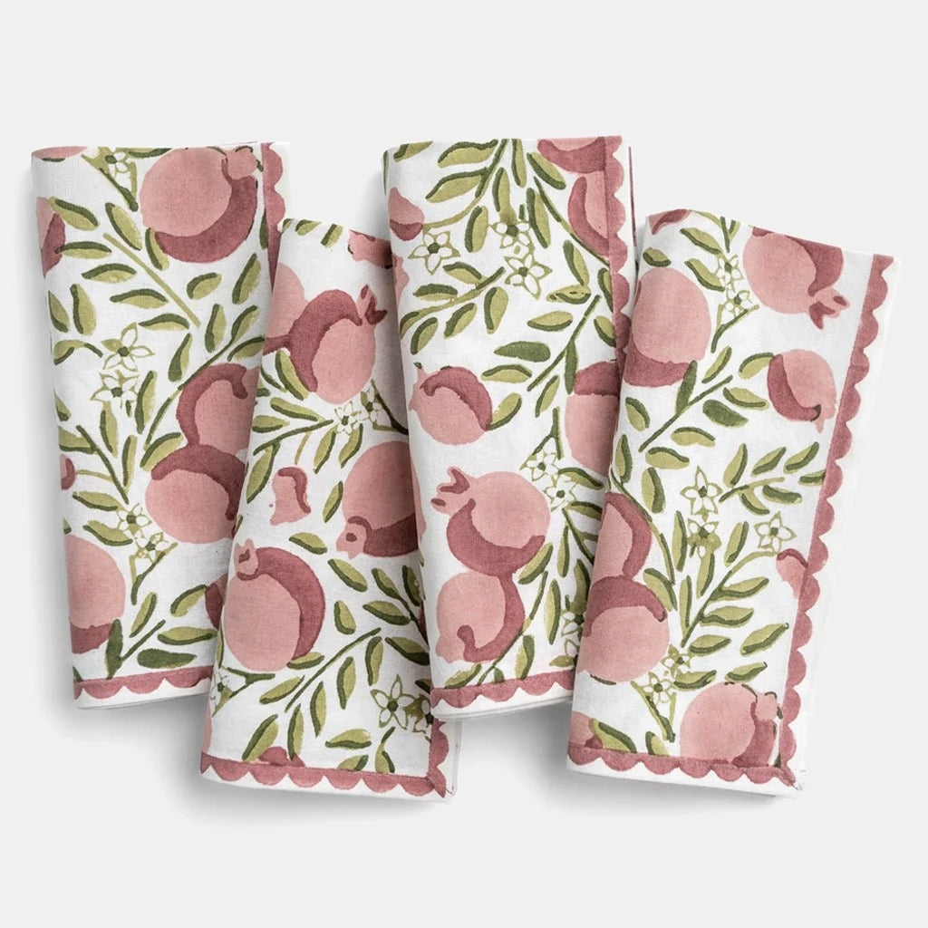 Vine Moss & Mauve Napkin-Set of 4