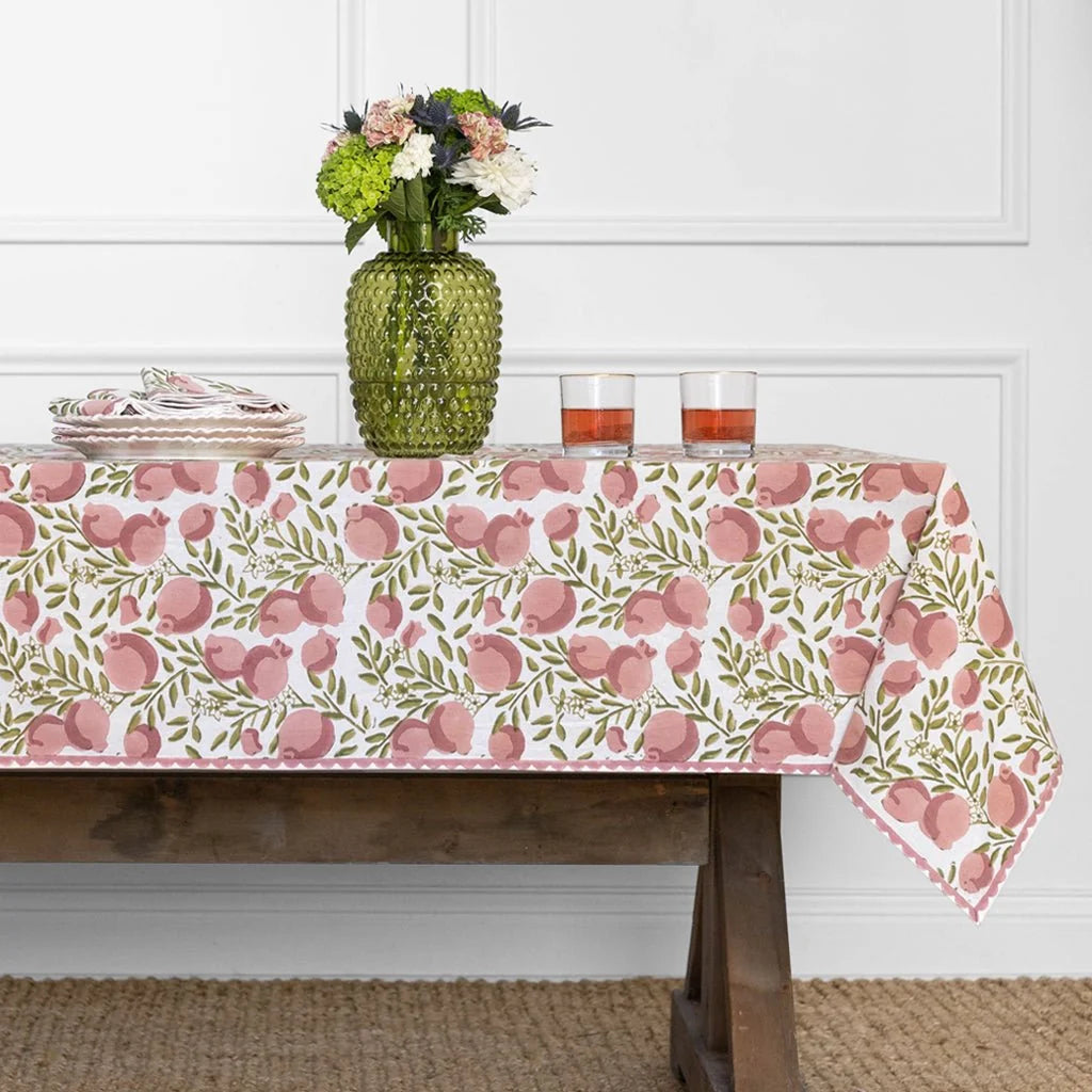 Vine Moss & Mauve Tablecloth