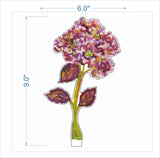 Autumnal Hydrangea | 0.25in. Acrylic Floral: SM / Pine Pattern SM Stand