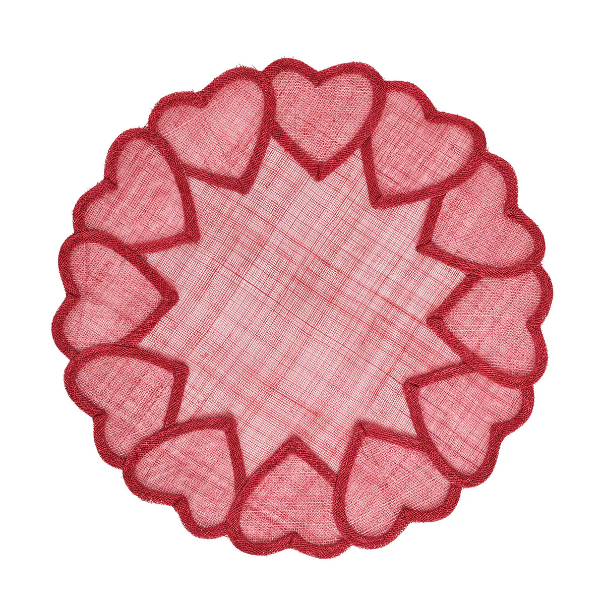 Heart Placemat - Pink, Set of 4