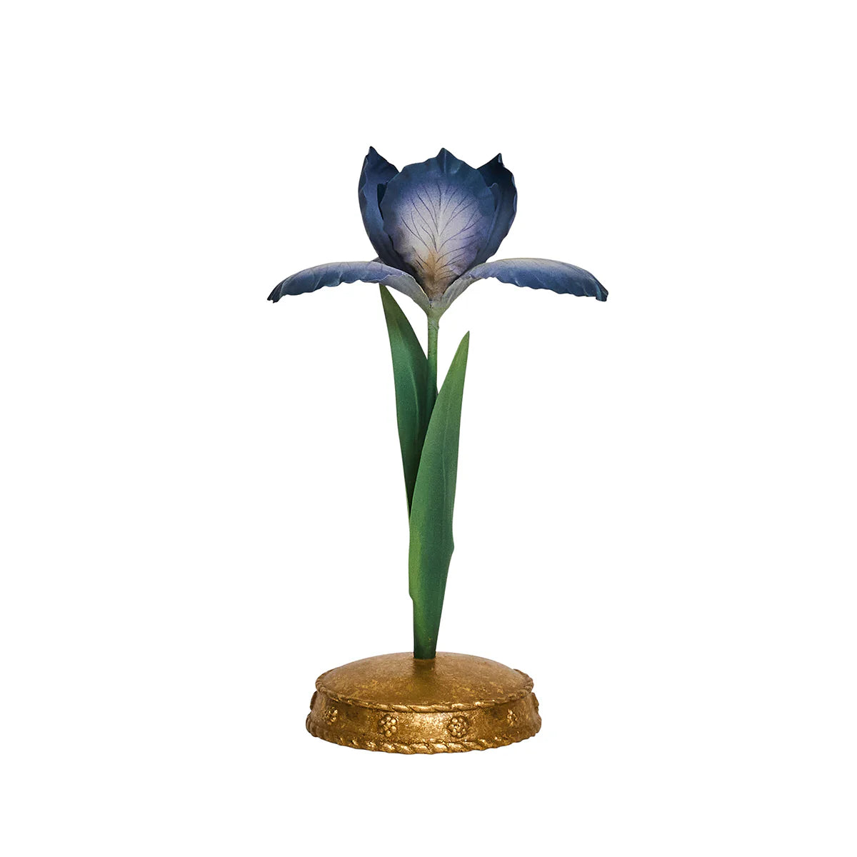 Meadow Walk Iris 9" Candlestick-Chambray