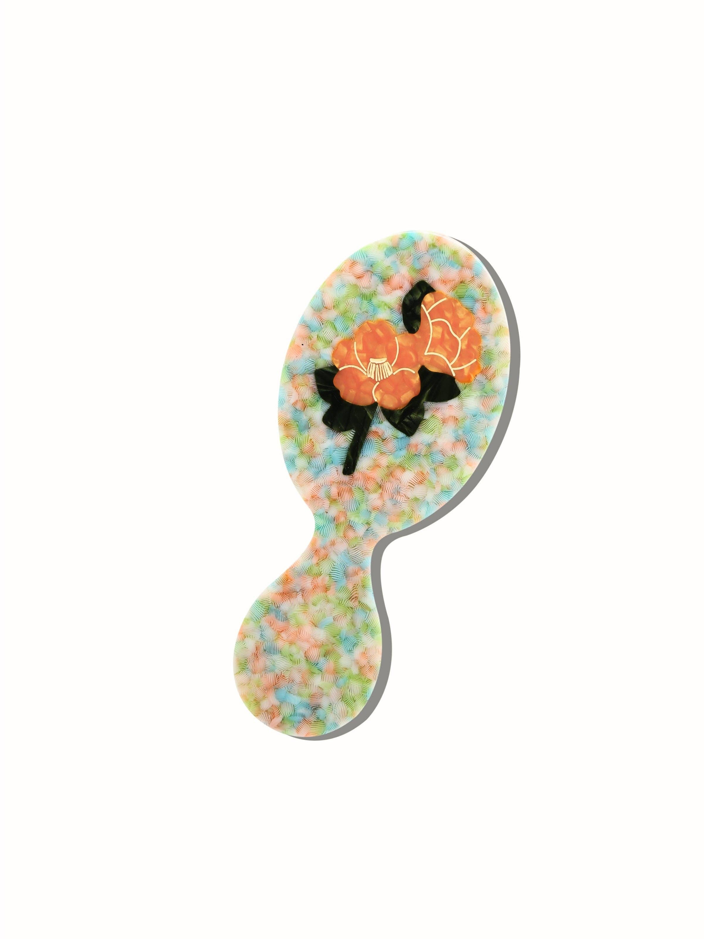 Hand-painted Orange Vintage Poppy Brush | Eco-Friendly: Handbag Hero