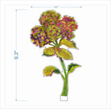 Pistachio Hydrangea | 0.25in. Acrylic Floral: LG / Sage LG Stand