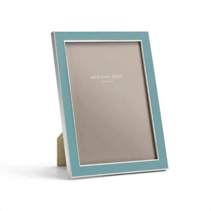 Chambray Enamel & Silver Frame-5x7