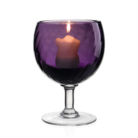 Amethyst Table Lamp & Candle