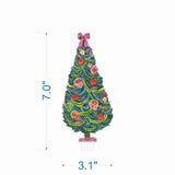 Protea and Pomegranate Tree | 0.25in. Acrylic Floral: SM / Pine Pattern SM