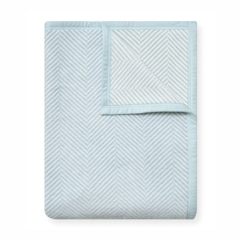 Harborview Herringbone Sky Blanket