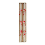 Candy Cane Table Candles-Set of 2