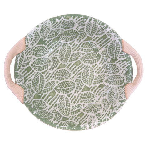 Citrus Topiary 9" Vegetable Bowl with Handles