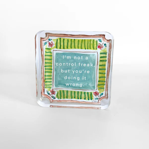 Control Freak Acrylic Block