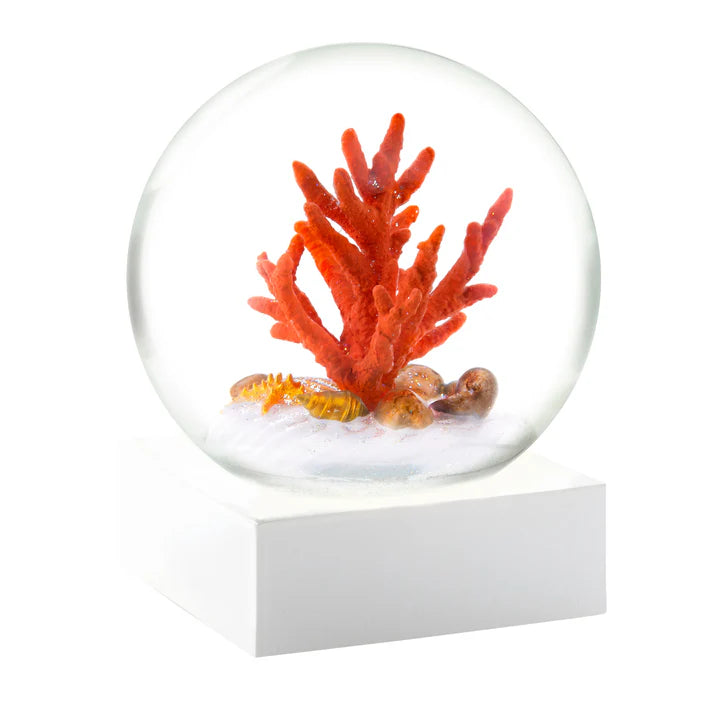 Coral Snow Globe